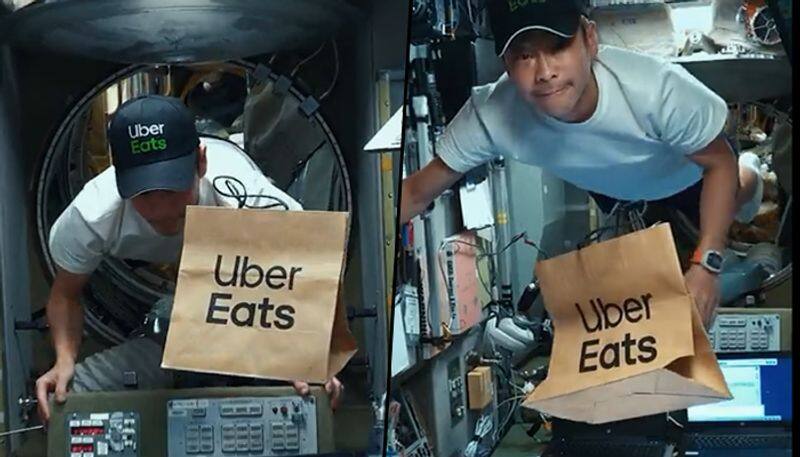 Uber Eats becomes first company to deliver food in space details inside Watch video gcw