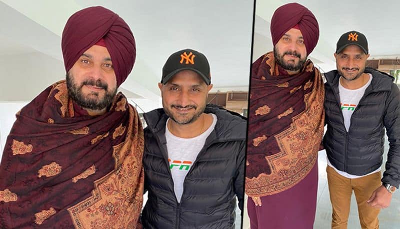 Punjab Election 2022 Harbhajan Singh joining Congress Navjot Singh Sidhu post sparks off rumour mill gcw