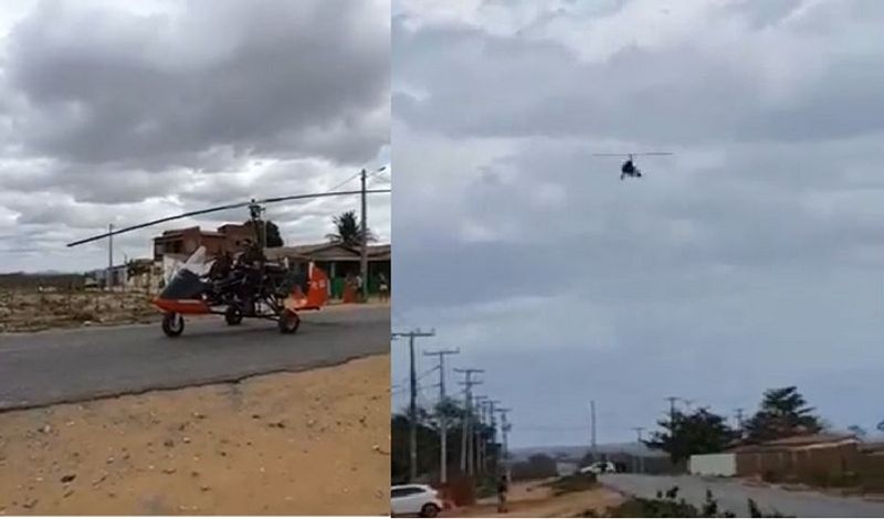 Brazil man create fully functional helicopter from scrap car parts Video goes viral ckm