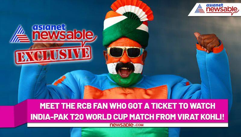 Meet the RCB fan who got a ticket to watch India-Pak T20 World Cup 2021 clash from Virat Kohli