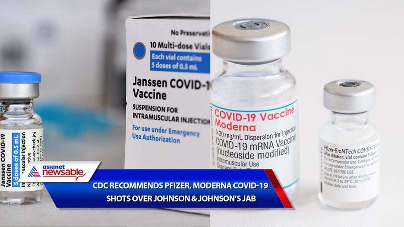 why US cdc recommends pfizer moderna covid-19 vaccine over j&J  shot blood clots coronavirus