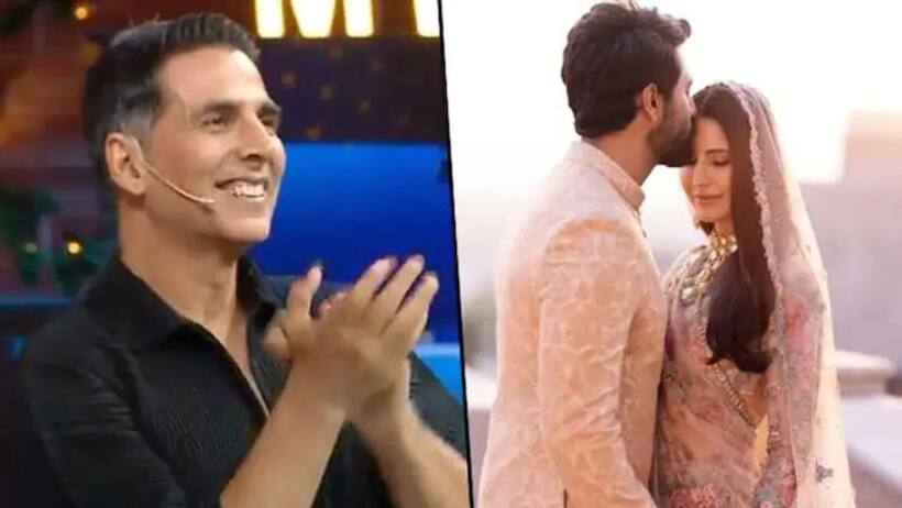 Akshay Kumar ने  कपिल शर्मा शो में कैटरीना कैफ विक्की कौशल की शादी का उड़ाया मजाक, देखें Video