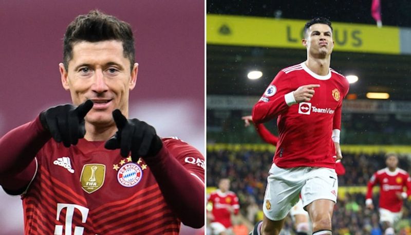 football robert lewandowski equals cristiano ronaldo for most goals scored in a calendar year with 69th strike in final game of 2021