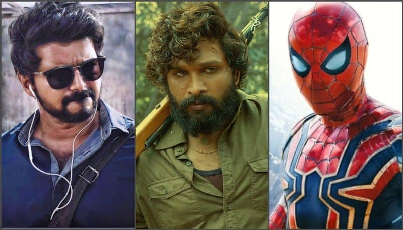 pushpa day 1 box office surpassed master and spider man no way home allu arjun fahadh faasil