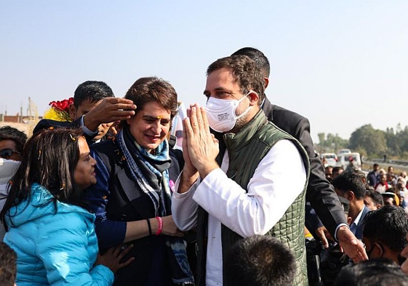 UP Election 2022 Congress party's mega Amethi push, 10,000 cadre join Rahul-Priyanka's 'Pratigya Padyatra'