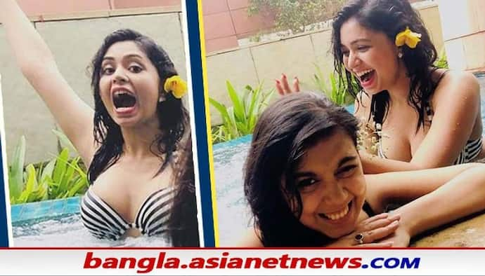 Ritabhari Bikini Photo : নীল জলে যেন অপ্সরার হিল্লোল, ঋতাভরীর বক্ষ-বিভাজিকায় কাত নেটদুনিয়া