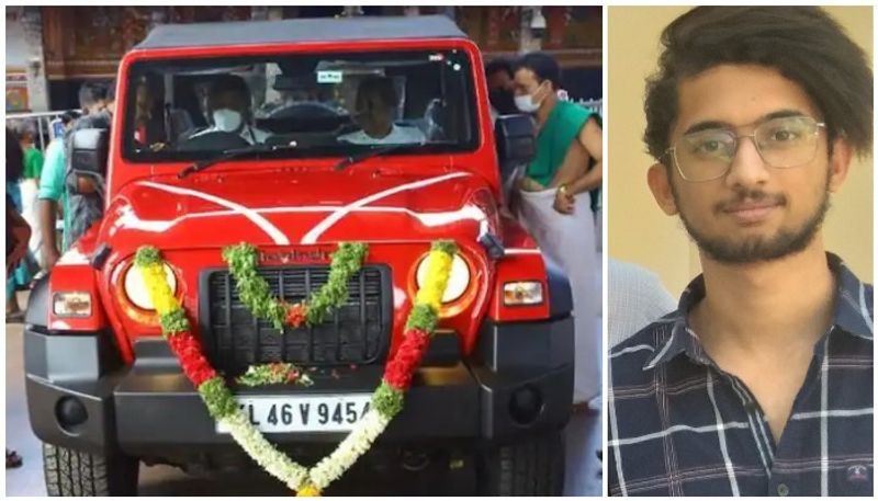 dispute about guruvayur temple mahindra thar suv auction