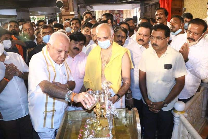 Former CM BS Yediyurappa inaugurates Hanuma Temple in Mysore hls