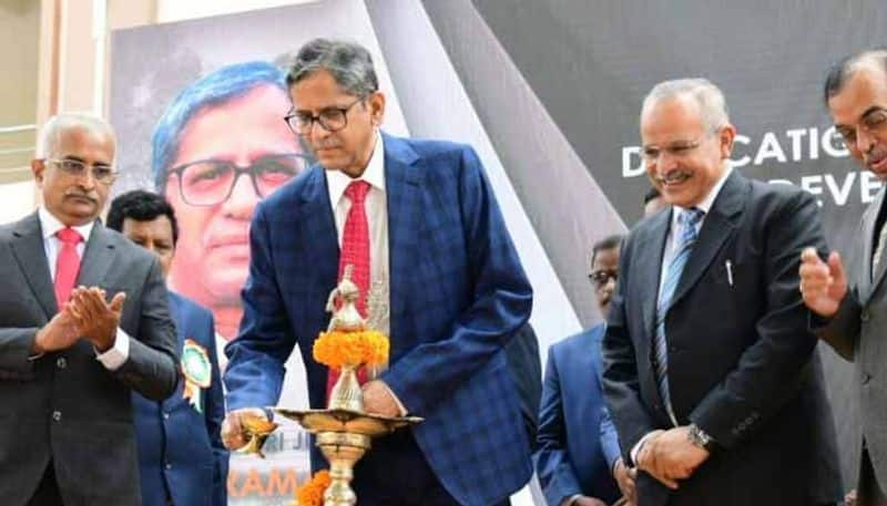 CJI  Launches  new Warangal district court complex