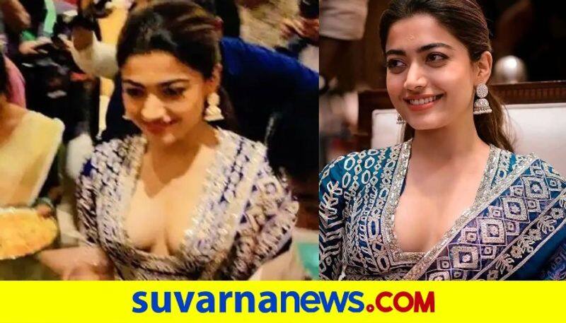 Kannada Rashmika Mandanna was trolled for wearing hot outfit for Kerala Pushpa promotion  vcs