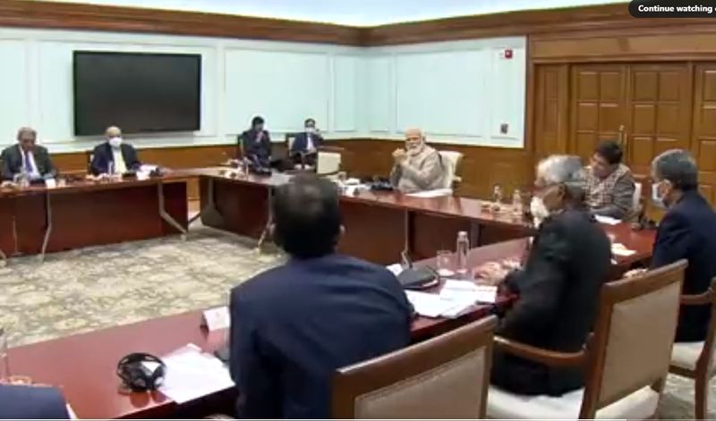 PM Modi interact with leading companies CEOs ahead of budget inputs from private sector ckm