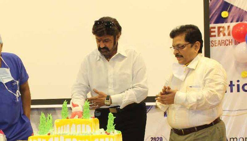 Cine Actor Balakrishna participates christmas celebrations in  Basavatarakam Indo American Cancer Hospital