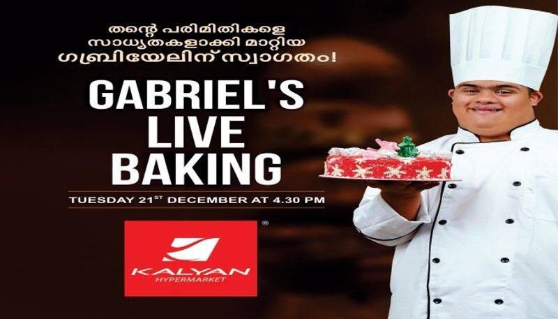 live cake baking  at Kalyan Hypermarket