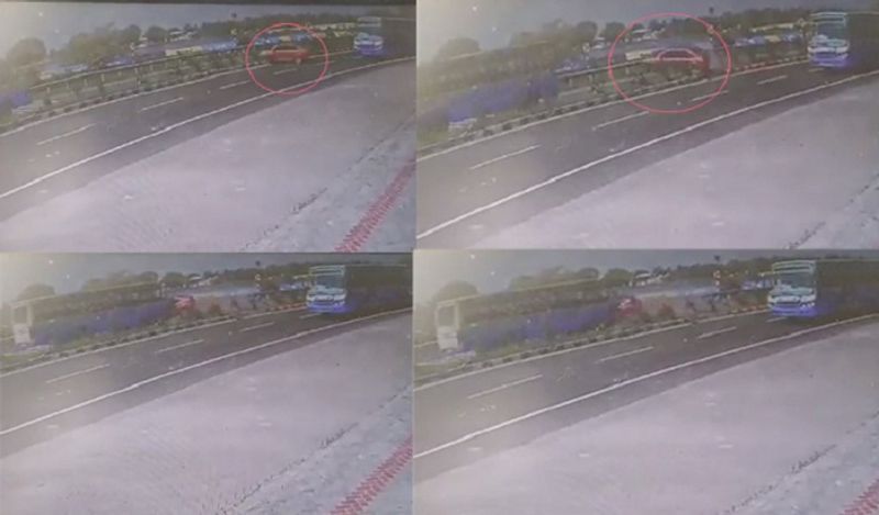 Madurai car accident - govt doctor dead cctv footage viral on social medias