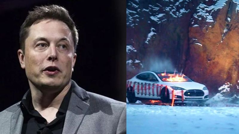 A tesla car owner in finland blew up his car with 30 kg dynamite viral video tesla car made elon musk