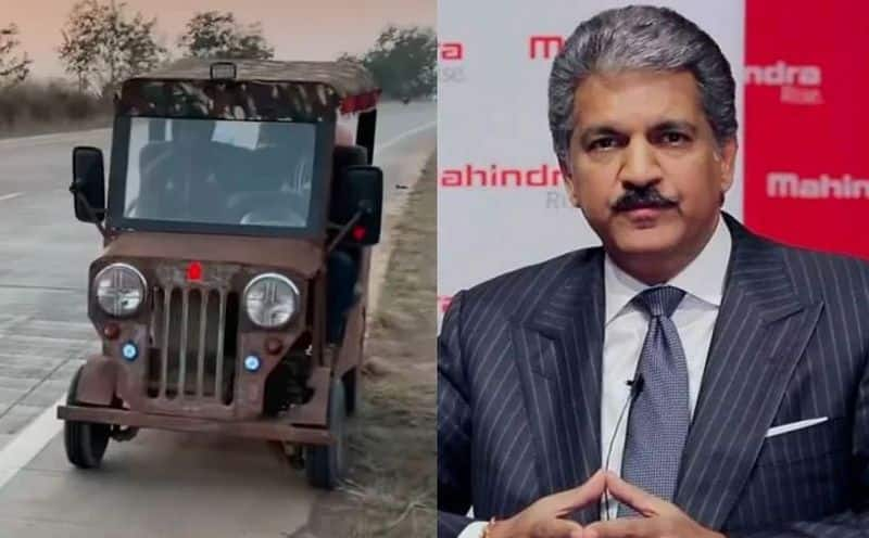 Man Builds Vehicle Using Abandoned Parts; Impressed Anand Mahindra Offers A Bolero In Exchange