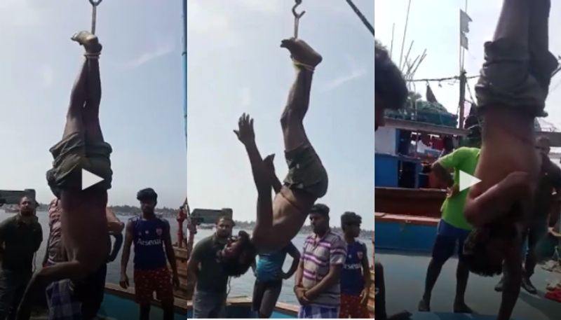 Fisherman hung upside down for stealing mobile phone in Mangaluru