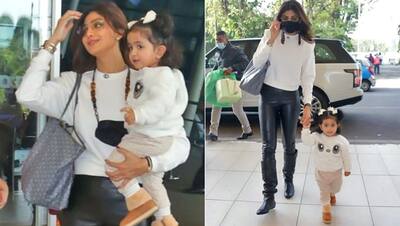 कभी Shilpa Shetty की गोद में तो कभी हाथ छुड़ा कर भागती दिखी नन्हीं समीशा, वायरल हो रहीं मां बेटी की Cute Photo