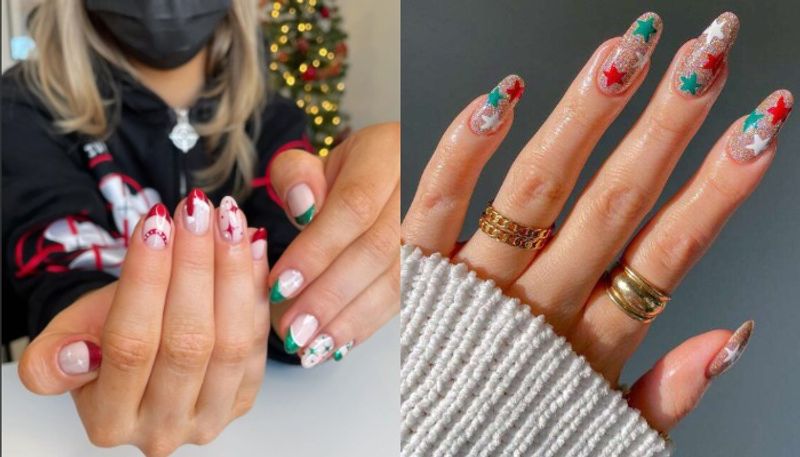 Christmas themed Nail Art is trending now