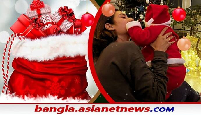 Christmas Celebration : ছোট্ট সান্তাকে কোলে নিয়ে  ক্রিসমাস সেলিব্রেশন নুসরতের, ঈশানের ছবি দেখেই রেগে আগুন যশ