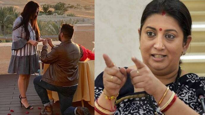 Smriti Irani की बेटी ने की ब्वॉयफ्रेंड से सगाई, TV की तुलसी से दामाद को सरेआम दे डाली ऐसी वॉर्निंग