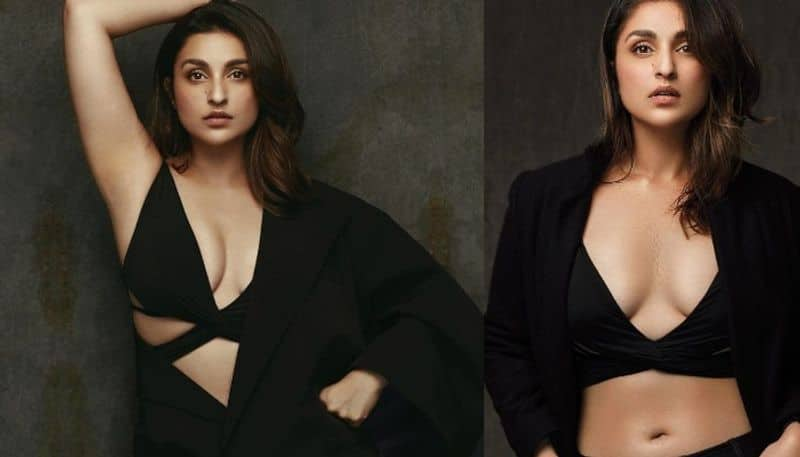 Parineeti Chopra in black dress in viral photos