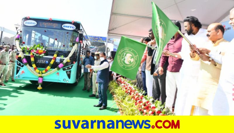 Karnataka CM Basavaraj Bommai launches BMTC electric bus services in Bengaluru mnj