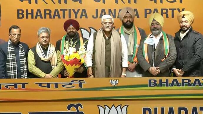 Punjab Election 2022: SAD और Congress को बड़ा झटका, जगदीप, रविप्रीत, हरभग देसु और शमशेर सिंह BJP में शामिल