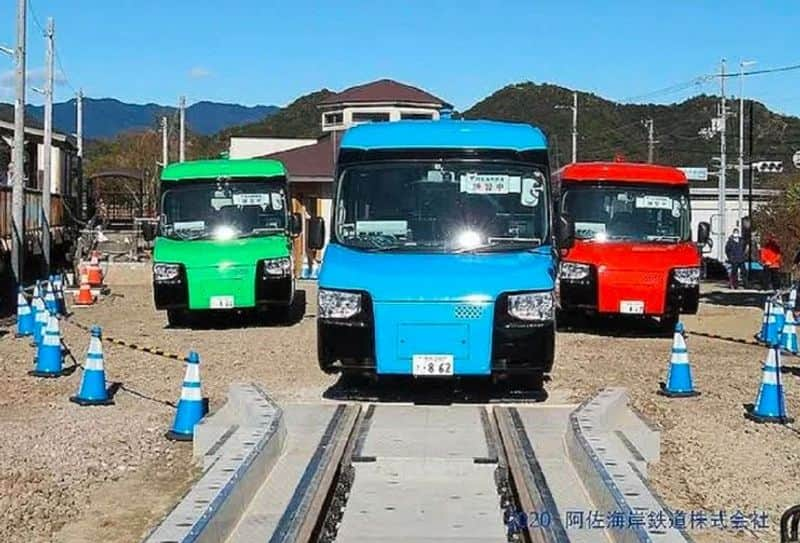 Japan launched dual mode vehicle will run on both road and rail with speed 100 kmph