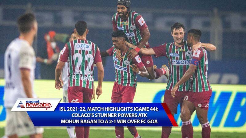 Indian Super League, ISL 2021-22, ATKMB vs FCG Match Highlights (Game 44): Liston Colaco's stunner powers ATK Mohun Bagan to a 2-1 win over FC Goa-ayh