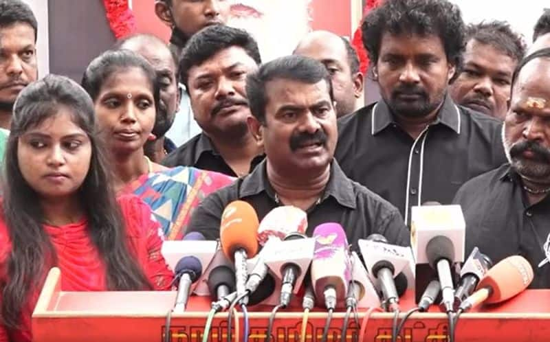 DMK member's false complaint.. Young woman committed suicide .. Seeman accused dmk.