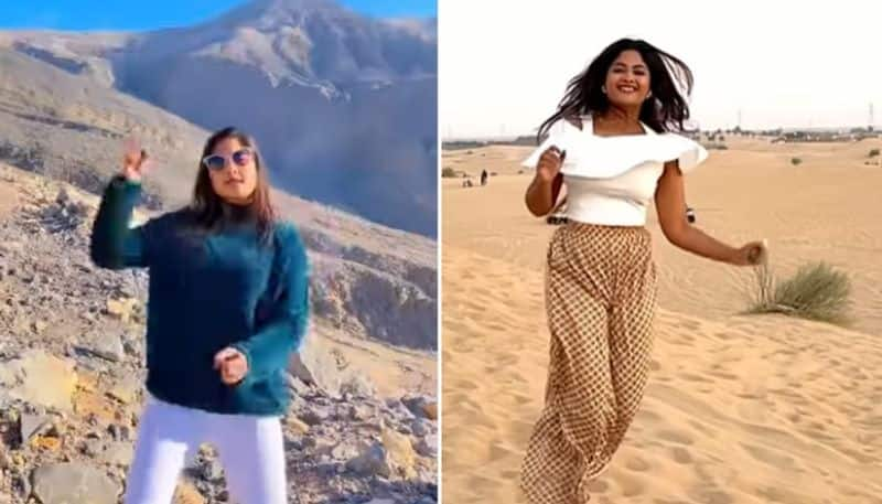 actress aishwaryaramsai shared videos of dubai trip and new energetic dance