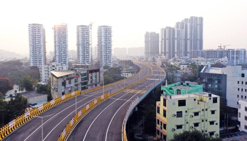 KTR Inaugurates Shaikpet Flyover along with union minister kishan reddy