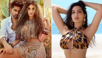 Here's what happened when Nora Fatehi kissed Guru Randhawa; take a look