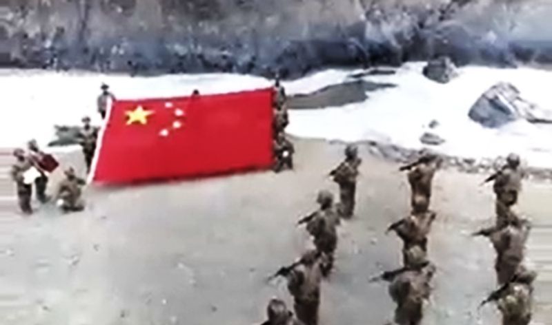 China unfurls flag in Galwan Opposition slams BJP led govt pod