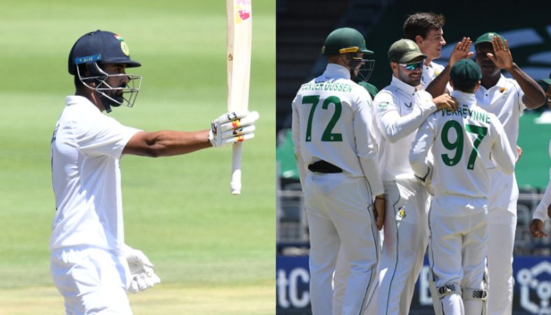 Ind vs SA South Africa finish on 35 for 1 after Team India all out for 202 in Johannesburg Test kvn