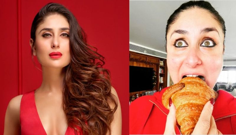 Kareena Kapoor eating croissant insta post