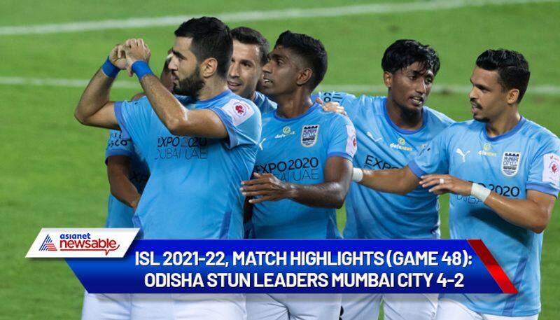 Indian Super League, ISL 2021-22, OFC vs MCFC, Match Highlights (Game 48): Odisha FC stuns leader Mumbai City 4-2-ayh