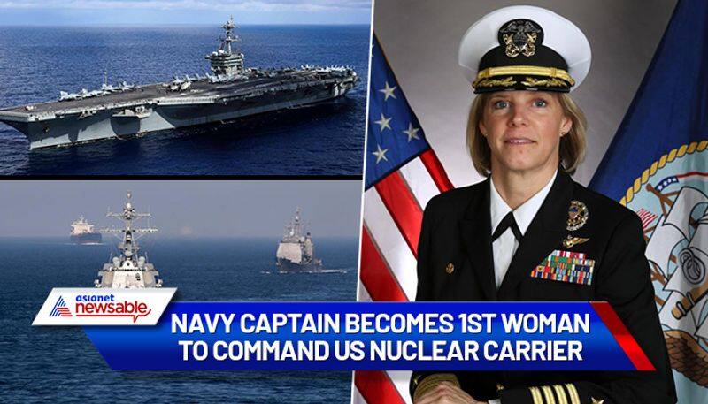 Navy captain Amy Bauernschmidt becomes 1st woman to command US nuclear carrier