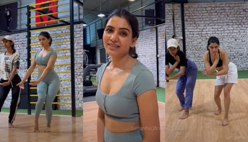 pushpa behind the scenes samantha oo antava dance rehearsal video