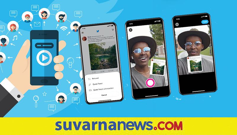 Twitter New Feature Users can now  react to tweet with photos and videos