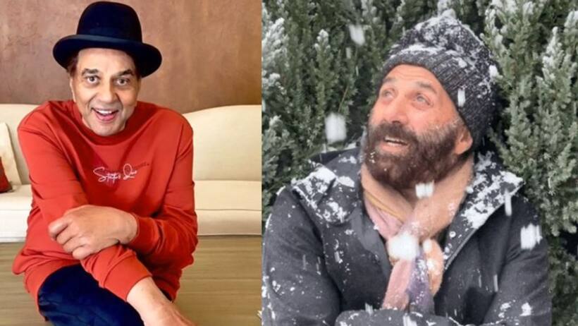 Dharmendra ने शेयर की बेटे Sunny Deol की बर्फ में खेलती हुई फोटो, एक बोला  पिता का प्यार