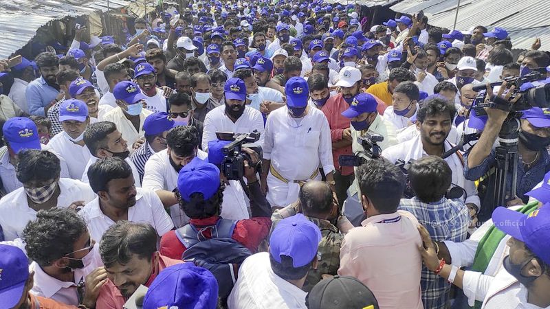 KPCC President DK Shivakumar talks about Congress Mekedatu padayatra rbj