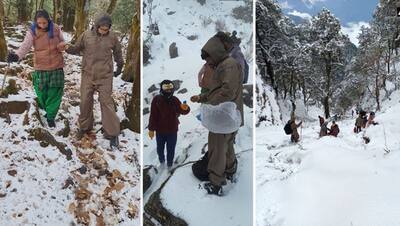 Weather Alert: उत्तराखंड के धारचूला में बर्फबारी में फंसे पर्यटक; SDRF ने बचाई जान, जानें मौसम का आगे का हाल