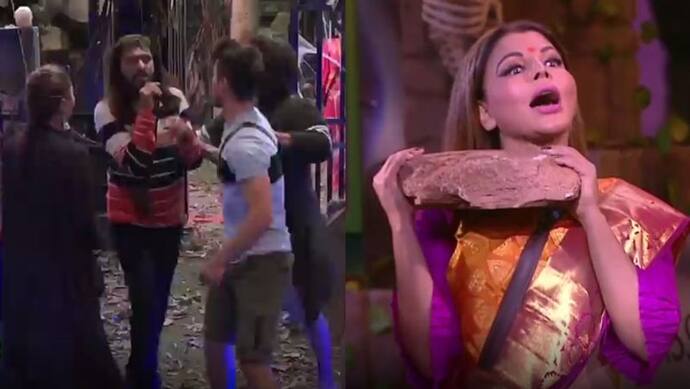 Bigg Boss 15 Updates: कैप्टन बनने की होड़ में आपस में भिड़े घरवाले, Rakhi Sawant ने मारने उठाया पत्थर