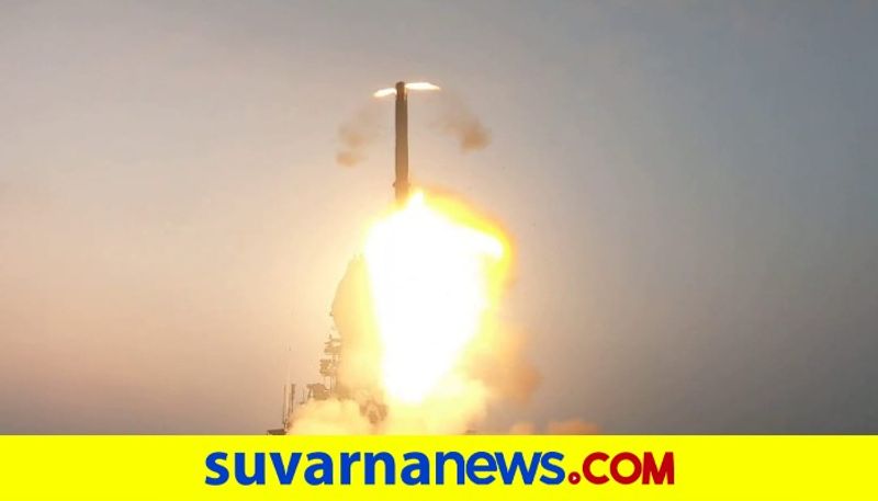 India Test Fires Naval Variant Of Advanced Supersonic BrahMos Missile from INS Visakhapatnam mnj