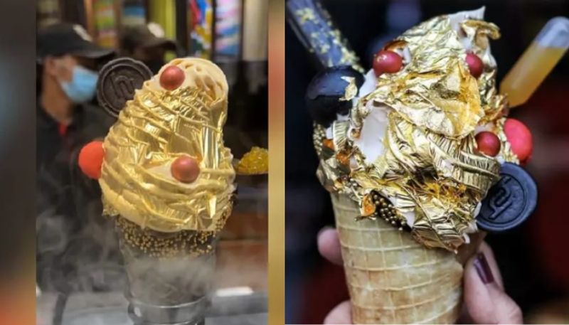 Hyderabad Cafe Serves 24K Gold Ice Cream