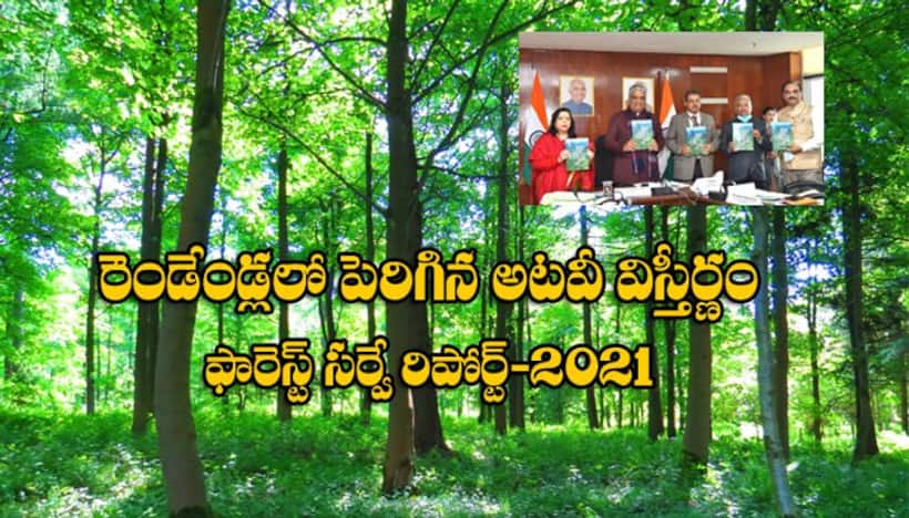 Forest Survey report 2021:  దేశంలో పెరిగిన అడ‌వులు విస్తీర్ణం.. తెలుగు రాష్ట్రాల్లోనే అధికం !