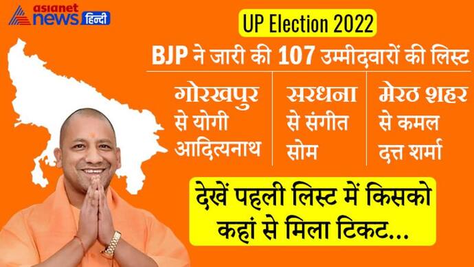 UP BJP की पहली लिस्ट जारी: केशव मौर्य और बेबी रानी को भी टिकट, गोरखपुर से लड़ेंगे CM योगी, 21 के कटे टिकट