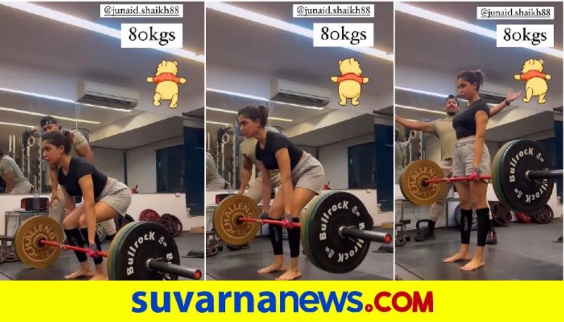 Samantha Ruth Prabhu deadlifts 75kg 78kg and 80kg at gym in new workout videos